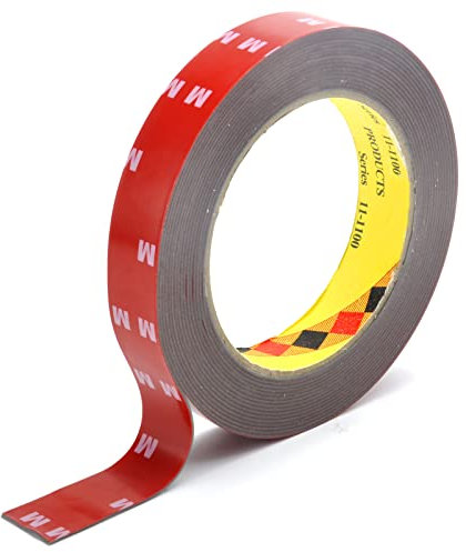 Nastro biadesivo extra forte, adesivo per montaggio a specchio auto, resistente al calore, adesivo per auto, casa e ufficio, 5 m, 1 rotolo (20 mm)