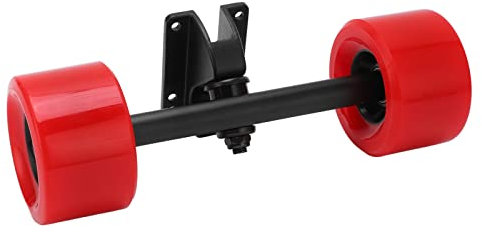 HERCHR Skateboard-Räder Und Achsen, 82a Härte Skateboard-Räder Longboards Lager Hardware-Set Für Elektro-Skateboards(Rot)