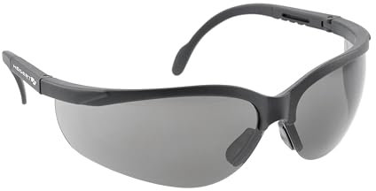 Högert Technik - MAINZ lunettes de protection teintées unies, protection des yeux, protection UV, branches réglables, structure légère et durable, résistantes aux rayures