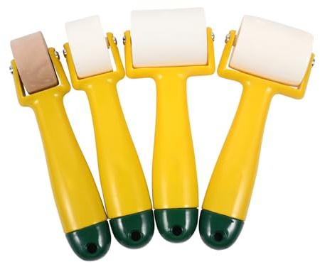 Yardenfun 4 Pièces Pression pour Joint de Peint Outils de Construction Polyvalents Plastique et pour Peint Épais Non Tissé et Vinyle Usage Domestique et Automobile