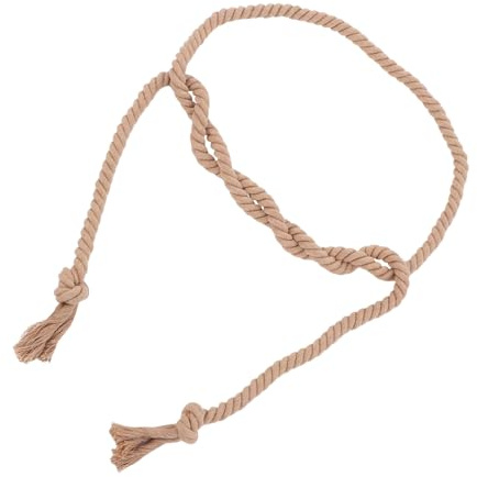 Gatuida Cintura Semplice da Adattare Stile Gotico Intrecciata in Cotone e Lino Cintura Decorativa in Corda Marrone per Adulti per Spettacoli Teatrali e Uso Casual