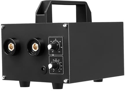 jiumxliu Poste à souder par points 6,7 kW - Batterie 220 V - Courant 0-100 A réglable - Poste de soudage professionnel portable - Sortie 1600 A - Spot réglable