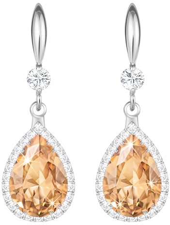 Linawe Tropfen Ohrringe Damen Hängend - Gold Silber Rosegold Schmuck, Diamant Kristall Hochzeit Modeschmuck