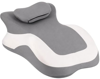 ARATERVIO Memory Foam Keilkissen Bett, Ergonomisches Lagerungskissen mit Rücken- & Nackenstütze, Multifunktionales Lesekissen für Bett & Sofa, Komfortables Wedge Pillow (Grau)