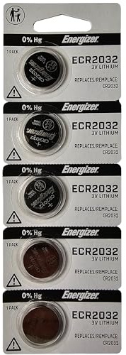 Energizer CR2032 Replacement Batteries  for Cayeye, Sigma, Knog, Planet Bike & Many Others, Card of 5