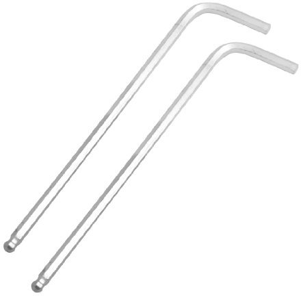 sourcing map Hex Key Wrench, 4mm Metric L Shape Ball End Repair Tool, 2 Pcs (4.5 Length)