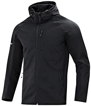 JAKO Herren Softshelljacke Light, Schwarz, M