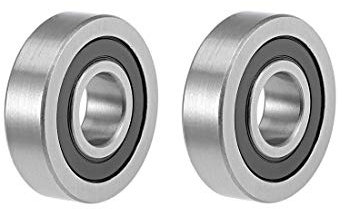 sourcing map 2 Stück Kugellager Rillenkugellager LR202-2RS/6202X1 15mm Innendurchm 40mm Außendurchm 11mm Bohrung Doppelt Abgedichtet Chromstahl Z2 für Skateboard 3D Drucker Roller Inline Skates