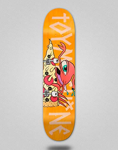Skateboard Deck Toy Machine TM Pizza Sect 7.75 Orange