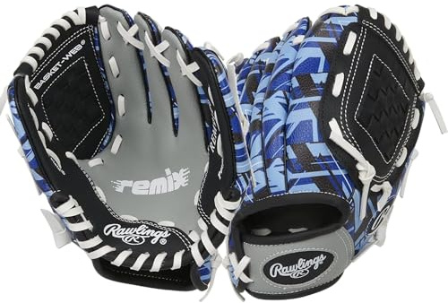 Rawlings | REMIX T-Ball & Youth Baseball Glove | Left Hand Throw | 9 | Blue