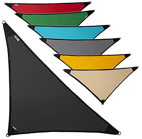 freigarten.de Sonnensegel Wasserdicht Sonnenschutz 100% Schutz vor UV dreieckig 1,6m x 1,6m x 2,2m