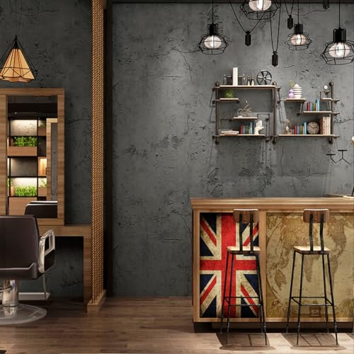 Bai You Mei Carta da Parati Concrete Ottica Autoadesiva 40x1000cm Effetto 3d Grigio Carta per cassetti/scaffali Matta Mobili Adesivi Film Concrete Rimovibile Pellicola Vinile per cucin e paraschizzi