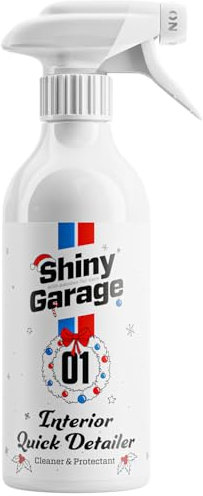 Shiny Garage Interior Quick Detailer 500 ML | Innenraumreiniger für Kunststoff Leder Vinyl Holz Aluminium Antistatisch UV-Schutz Duft von Walderdbeeren