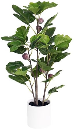 Künstliche Feige/Feigenbaum LA künstlicher Baum Kunstbaum Kunstpflanze künstliche Pflanzen Ficus carica Linn (75cm)