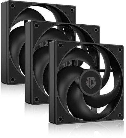 ID-COOLING AS-120-K TRIO - Ventilador de caja de 120 mm, paquete de 3