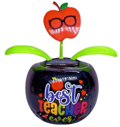 weiting Figura oscillante a forma di , a energia solare, a forma di oscillante, per auto, cruscotto, decorazione per interni, decorazione per auto, casa o ufficio