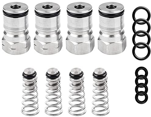 BUUNHI Heimbrausystem 2 Paar Fasspfosten mit Kugelverschluss, Edelstahlkegel und Federn, Kegelinnengewinde bierbrauset