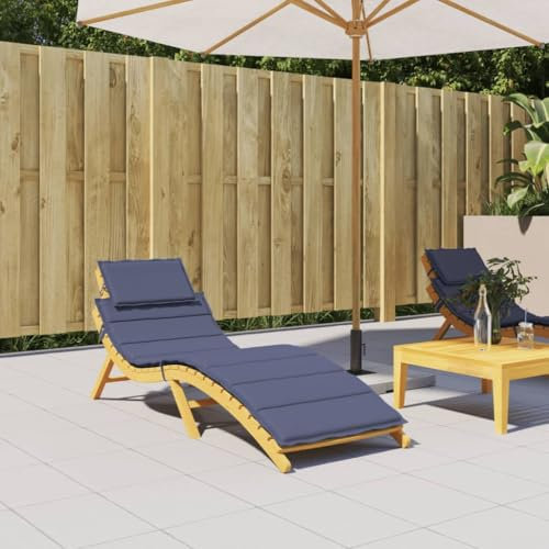 Tidyard Sonnenliegen-Auflage Liegenauflage Gartenliege Liegestuhl Relaxliege Liege Sitzauflage Polster Kissen Auflagen Polsterauflage Marineblau Oxford-Gewebe