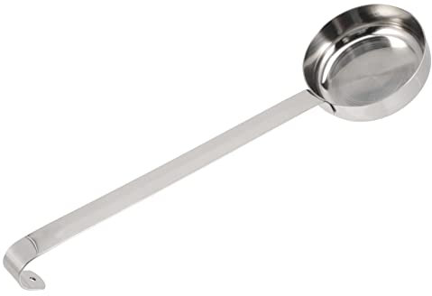 PRETYZOOM Pizza Sauce Spoon and Sauce Spread Ladle Stainless Steel Flat Scoop Kitchen Measuring Spoon for Baking and Cooking