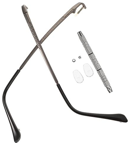 Healeved Brillen Reparaturset Mit Metall Ersatzbügel Und Schraubendreher Nasenpolster Für Sonnenbrillen Und Brillen Nasenbelastung Passend Für Persönliche Brillenpflege
