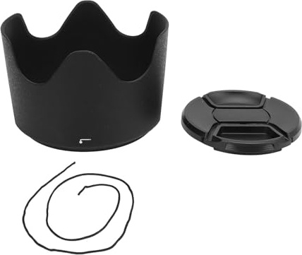 Pare-Soleil avec Capuchon D'objectif 77 Mm pour Objectif AF S 70-200 Mm F/2.8E FL Ed VR, Pare-Soleil D'objectif D'appareil Photo Réduisant Les Reflets et L'éblouissement