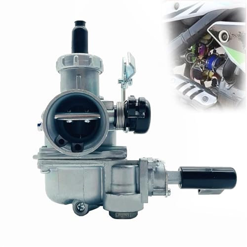 UJSSET Carburateur À Piston Élargi De 24MM, pour Wave100 Wave110 Wave125 XRM125, Véhicule Tout-Terrain À Faisceau Coudé