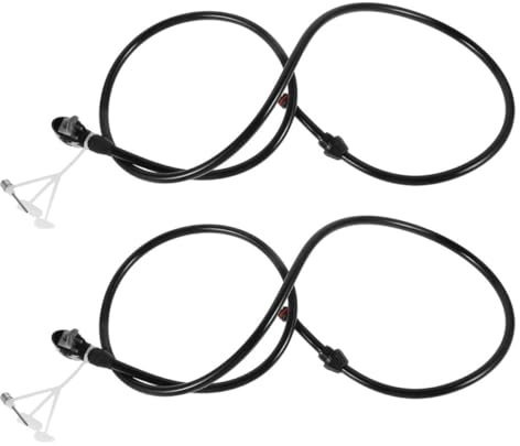 VICASKY 2pcs High Pressure Bicycle Pump Extension Hose Multi-Function Inflator Air Pump Adapters for Presta Valves Cold Weather Resistant for Tire Types