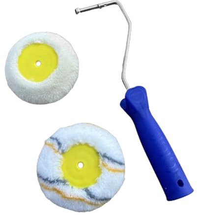 Rolleri Di Pittura - Strumento Di Pittura Edger, Setole Densa Edger | Strumento Di Pittura Per Bordi Precisi, Rullo D'angolo A Secco, Strumento Di Decorazione Della Vernice Per Pareti, Soffitt