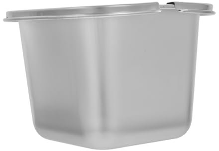 COLLBATH Conteneur à Glace Et Conteneurs De Congélation Boîte De Conservation Réutilisable Pour Desserts Et Aliments Acier Inoxydable