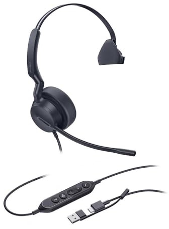 Yealink UH44 Mono Teams USB-C/A Auriculares con cable USB profesional - 1308188 (UH44 Mono Teams)