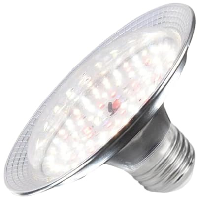 kowaku Pflanzenlampe mit E27 Sockel Als Wachstumslicht Energieeffizientes 18W Leuchtmittel mit Hohem PPFD Wert Zur Förderung Der Blüte für Gewächshäuser Und, Sonnenlichtspektrum