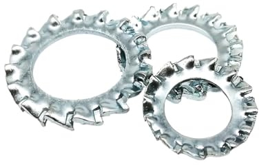 arandelas de seguridad dentadas, Arandelas de seguridad con junta de estrella dentada interior de acero al manganeso de 65 mn, M3 a M24, 5/10/50 unidades(Outside toothed,5pcs M20)