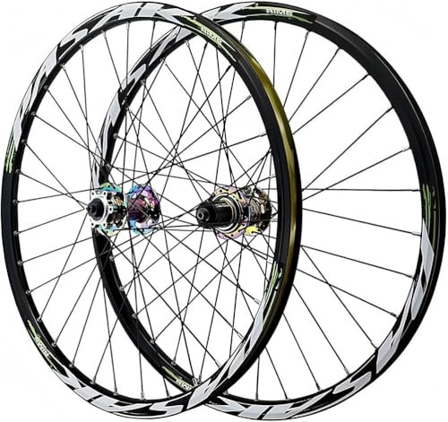 KUNYOS Ruedas De MTB 26, 27.5, 29, Llantas De Aleación De Aluminio De Alta Resistencia, Frenos De Disco, Liberación Rápida, 32 Orificios, para Ruedas De 7 A 12 Velocidades,Front+Rear,29inch