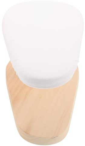 TOYANDONA Tabouret de Repassage Multifonction en Bois Massif Planche à Repasser Ronde pour Petite Surface Tapis de Repassage pour Vêtements la Maison Outil Pratique D’ourlets et Manches