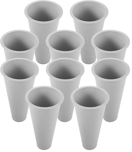 BESTOMZ Portafiori Commemorativo per Tombe in Plastica Resistente alle Intemperie, Vaso Portafiori a Forma di Lapide per Cimitero, Set da 10 Pezzi per Composizioni Floreali