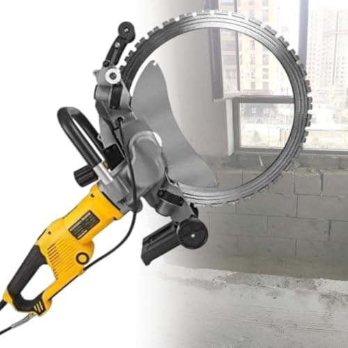 5000W Electric Concrete Circular Saw, Wall Chaser Ring Concrete Cutter Saw, 29cm/39cm/49cm Cut Depth, Electric Groove Cutting Machine Slotter Cutter,49cm
