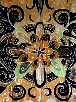 SAWA-ART Sarong Pareo Wickelrock Strandtuch Tuch zum Binden Bunte Blume braun/große Auswahl schönste Farben/Sauna-Tuch Wickelkleid Schal Wickeltuch Bademode Freizeitmode Sommermode/aus 100% Viskose