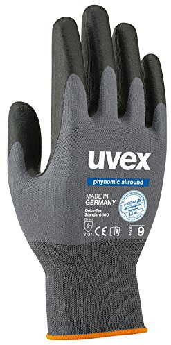 4 Paar Uvex Phynomic Allround - Leichte Arbeitshandschuhe für Herren - Gr 10