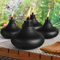 FAN-Torches 4 Pack Metal Table Top Torches, 24.5oz Citronella Torches for Outside, Refillable Flame Light Torch, Decorative Tabletop Lantern for Yard, Patio, Deck, Garden, Party, Landscape