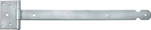 Connex Colgador en cruz de 500 x 38 x 70 mm, pesada y estable, galvanizada/banda para puerta, bisagra/herraje para puertas, puertas y puertas / DYB2901171, galvanizado azul