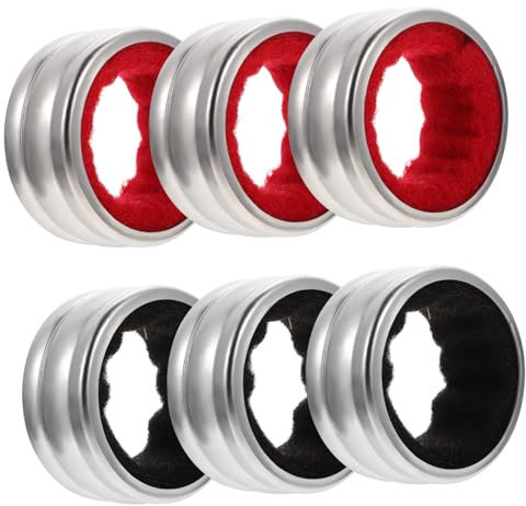Alipis 6PCS Stainless Steel Wine Drip Stop Ring Leak-Proof Collar Absorbent Lining for Wine Bottle Pub Tools Decor