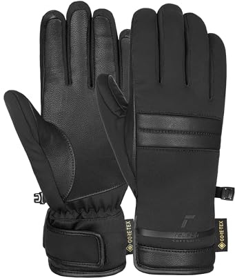 Reusch Skihandschuhe Damen | warm, wasserdicht & atmungsaktiv | Winterhandschuhe mit Gore-TEX Membran, Softshell-Obermaterial und robuster Ziegenlederinnenhand für Ski & Outdoor | Paola Gore-TEX