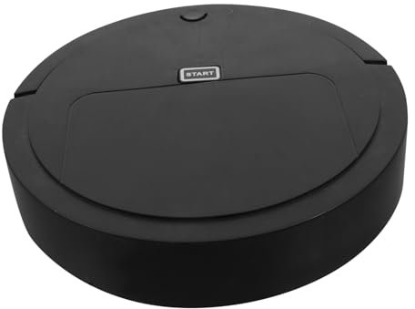 Alipis Robot Aspirapolvere Automatico Nero in Plastica per Pavimenti