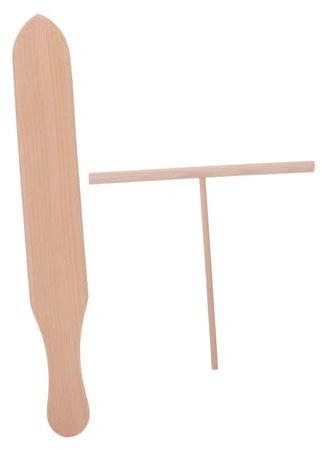 Cabilock Set Di Spatole Per Crêpe Pezzi Spatola in Legno Spatola A T Utensili Antiaderenti Per Crêpe E Pancake Per Spuntini A Colazione