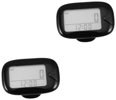 BESPORTBLE 2 Sets Pedometer Clips S Hooks Fitness Tracker Gear Arm Band Activity Stopwatch Phone Devices Holder Belt Electronic Walking Ankle Tracker Explorer Fitness Watch Mini Carabiner Abs