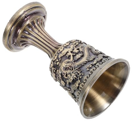 CIYODO Copa De Licor De Copa De Vino Artesanal Copa Para Beber De Aleación De Zinc De Vino Vintage Para Decoración Del Hogar o Colección De De