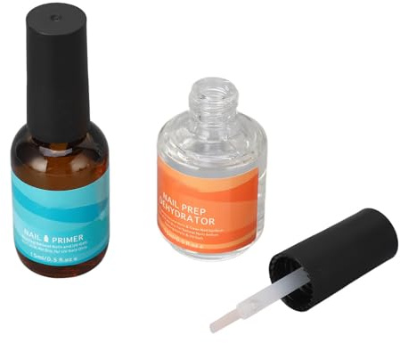 Bonbela Déshydrateur de préparation des ongles, apprêt, élimine les huiles, moins de poussière, apprêt pour ongles 15 ml avec résultats de salon, sans danger pour vos ongles