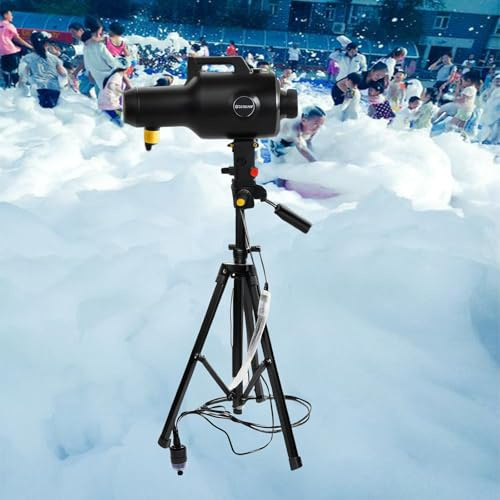 BrightFootBook 1000W Schaumparty Maschine Outdoor - Schaumkanone mit 6-10m Reichweite, 80㎡ Fläche, Einstellbarer Winkel für Geburtstage, Festivals & Bühne A