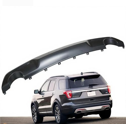 Megalithix Rear Bumper Lower Valance Compatible with 2016-2017 Ford Explorer & Ford Police Interceptor Utility Base, Black Air Dam Deflector Direct Replacement for FB5Z17K835BB FO1195151C