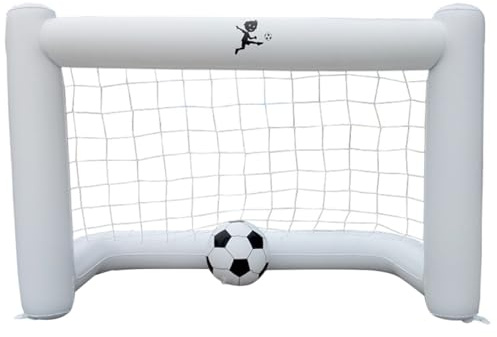 PAMINGONO Porta da Calcio Gonfiabile con Rete Resistente Leggero e Facile da Trasportare per Giardino Parco e Attività all Aperto Porta da Calcio Gonfiabile per Uso Interno ed Esterno con